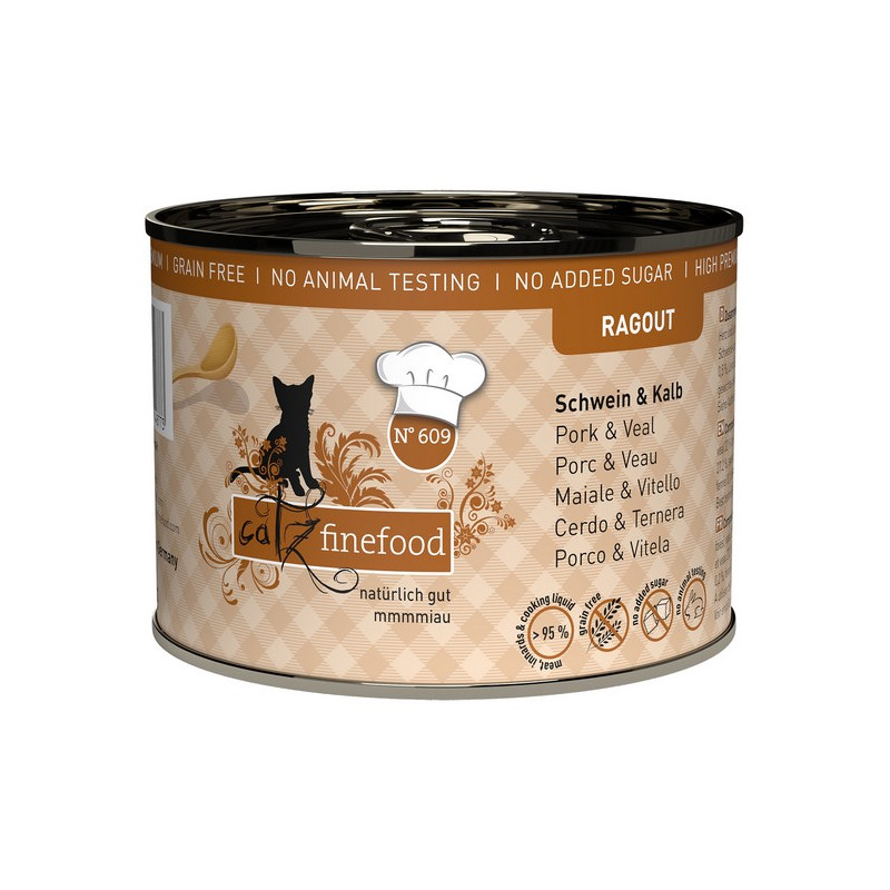 Catz Finefood Ragout N.609 Wieprzowina i Cielęcina puszka 190g