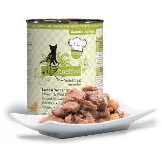 Catz Finefood Ragout N.605 Łosoś i Dzika Kaczka puszka 380g