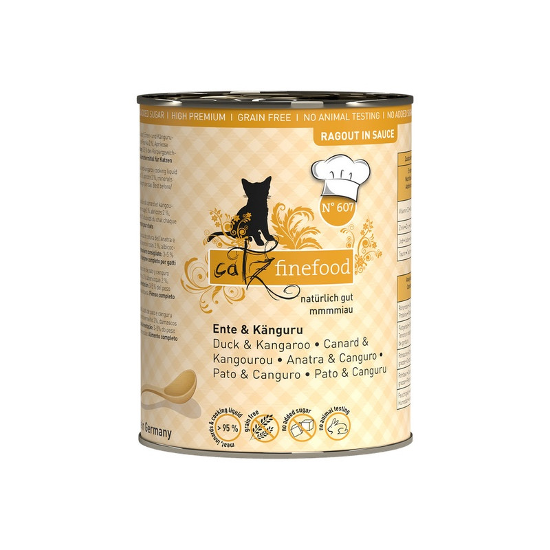 Catz Finefood Ragout N.607 Kaczka i Kangur puszka 380g