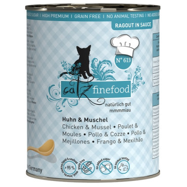 Catz Finefood Ragout N.613 Kurczak i Omułek puszka 380g