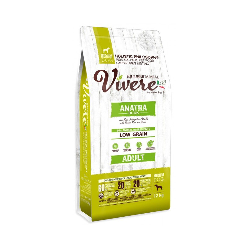 Vivere Dog Medium Adult Duck 12kg