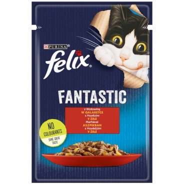 Felix Fantastic Wołowina w galaretce saszetka 85g