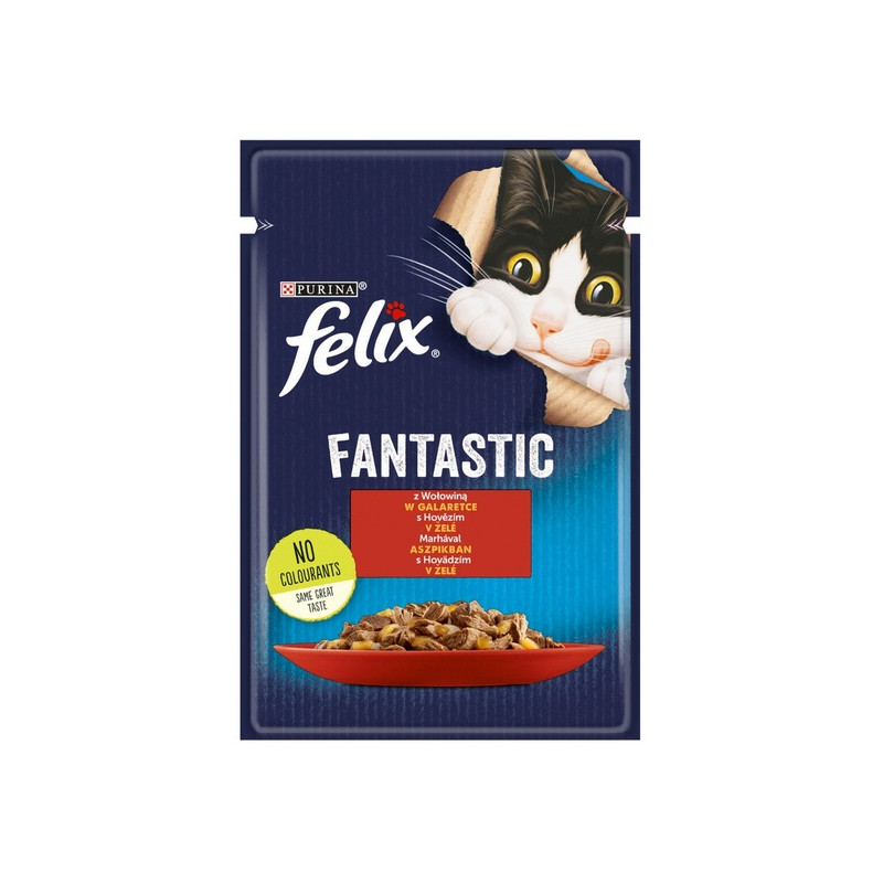 Felix Fantastic Wołowina w galaretce saszetka 85g