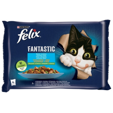 Felix Fantastic Rybne Smaki z warzywami w galaretce saszetka 4x85g