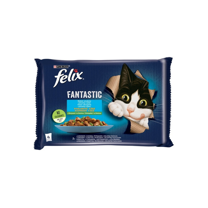 Felix Fantastic Rybne Smaki z warzywami w galaretce saszetka 4x85g