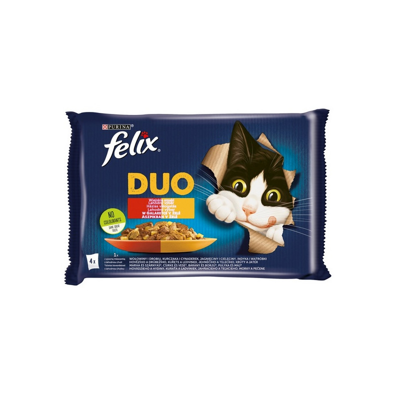 Felix Fantastic Duo Wiejskie Smaki galaretka saszetki 4x85g