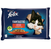 Felix Fantastic Wybór Mięs (wołowina+kurczak) w galaretce saszetka 4x85g