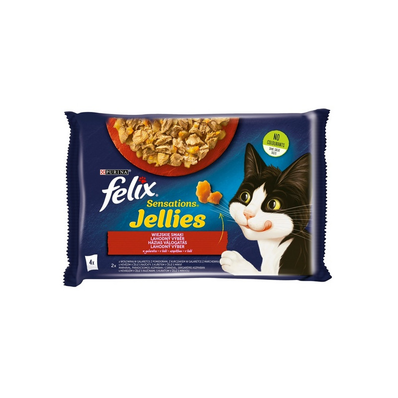 Felix Sensations Mięso saszetki 4x85g