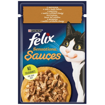 Felix Sensations Sauces Surprise Indyk w sosie bekonowym saszetka 85g