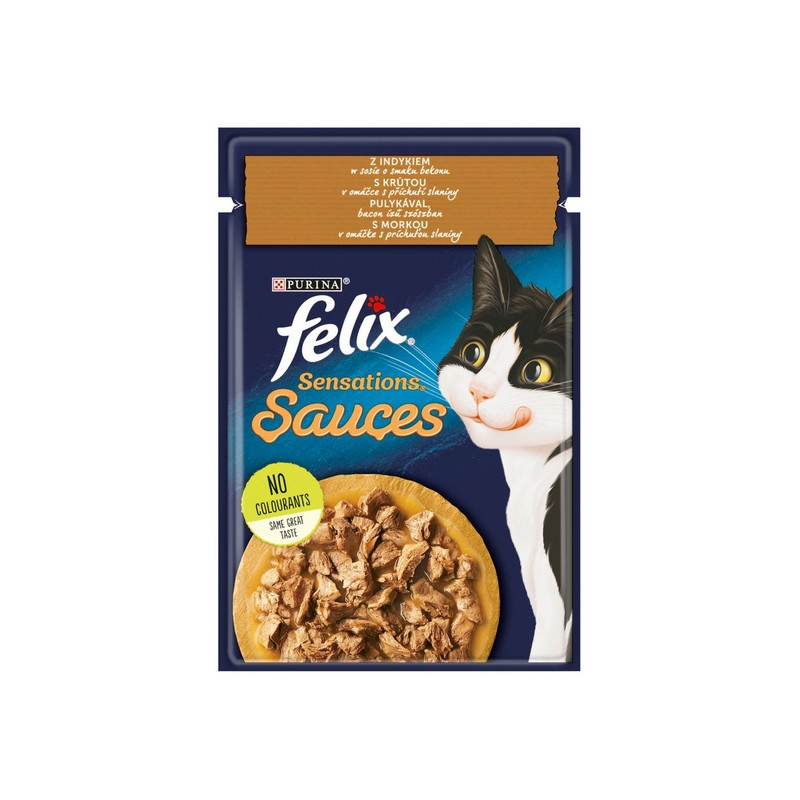 Felix Sensations Sauces Surprise Indyk w sosie bekonowym saszetka 85g