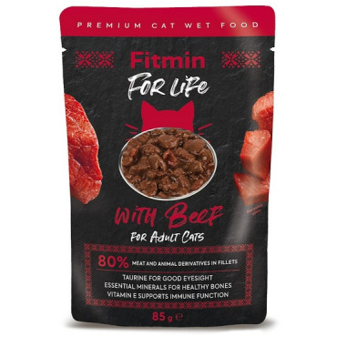 Fitmin Cat For Life Adult Beef saszetka 85g