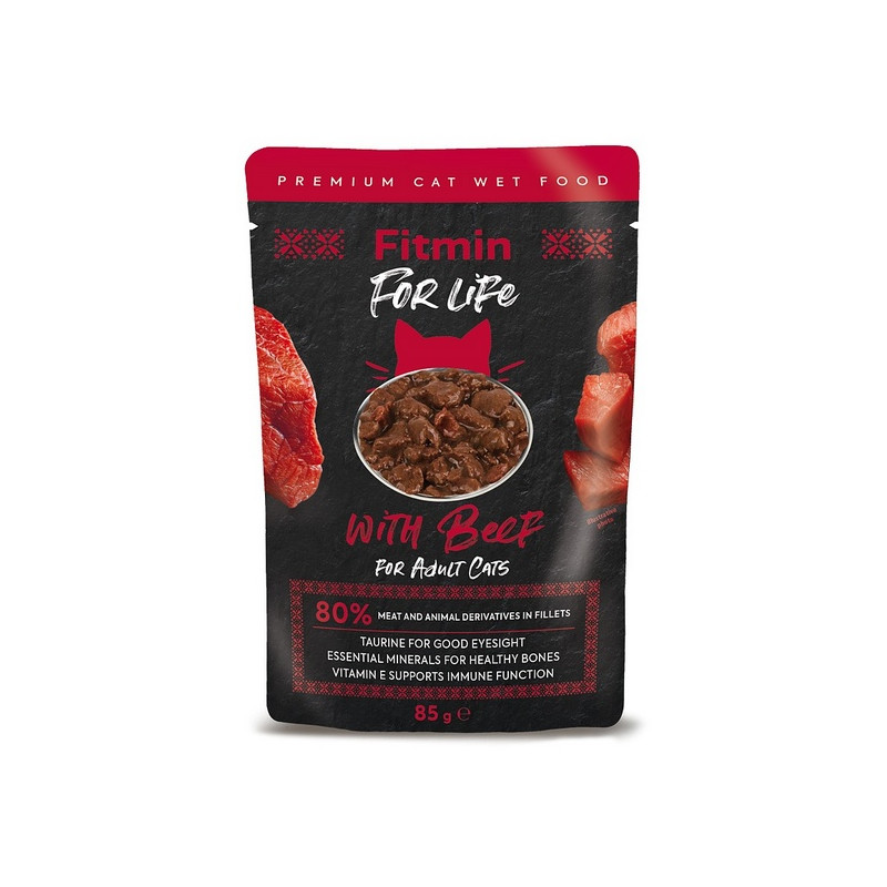 Fitmin Cat For Life Adult Beef saszetka 85g