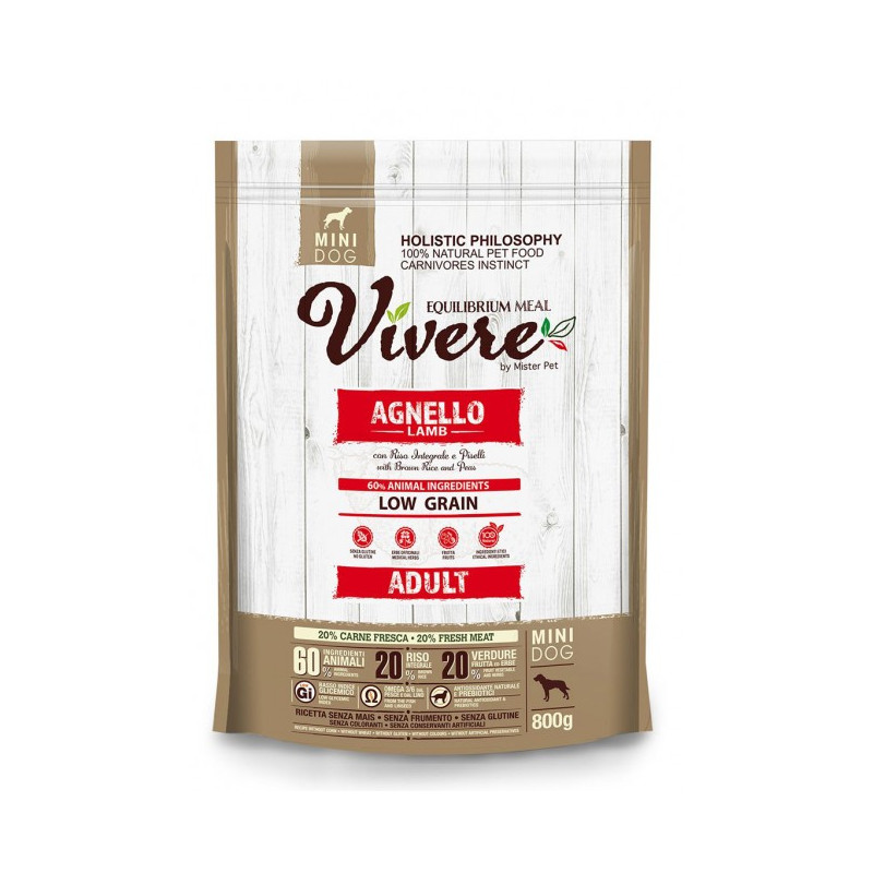 Vivere Dog Mini Adult Lamb 800g