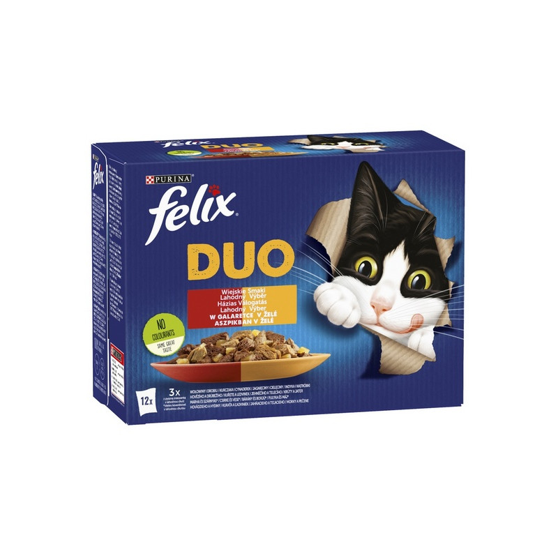 Felix Fantastic Duo Wiejskie Smaki galaretka saszetki 12x85g