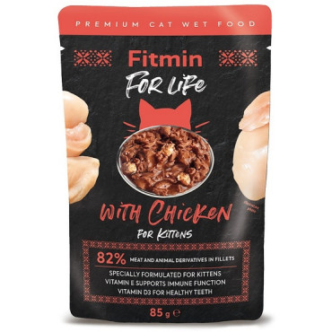 Fitmin Cat For Life Kitten Chicken saszetka 85g