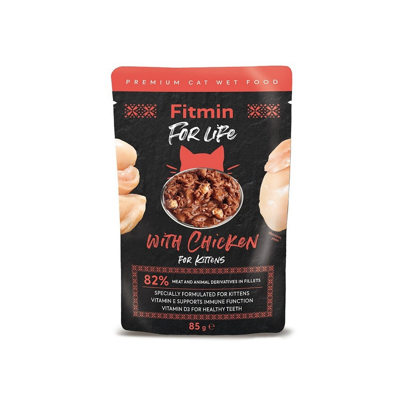 Fitmin Cat For Life Kitten Chicken saszetka 85g