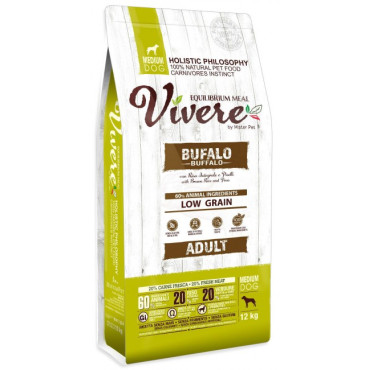 Vivere Dog Medium Adult Buffalo 12kg