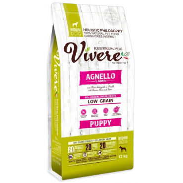 Vivere Dog Medium Puppy Lamb 12kg