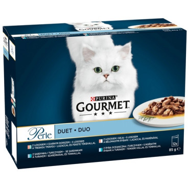 Gourmet Perle Duet Rybny saszetki 12x85g