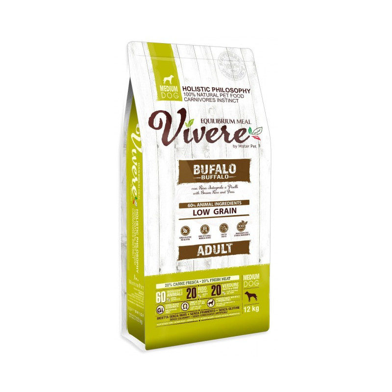 Vivere Dog Medium Adult Buffalo 3kg