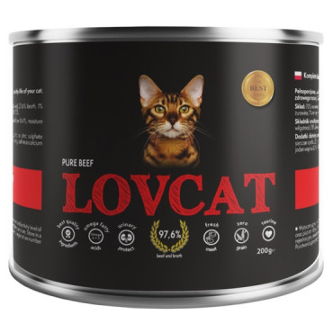 Lovcat Pure Beef puszka 200g