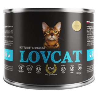 Lovcat Best Turkey & Goose puszka 200g