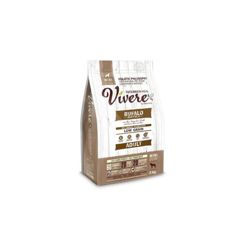 Vivere Dog Mini Adult Buffalo 3kg