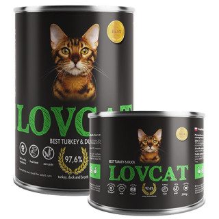 Lovcat Best Turkey & Duck puszka 400g