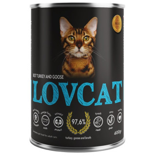 Lovcat Best Turkey & Goose puszka 400g