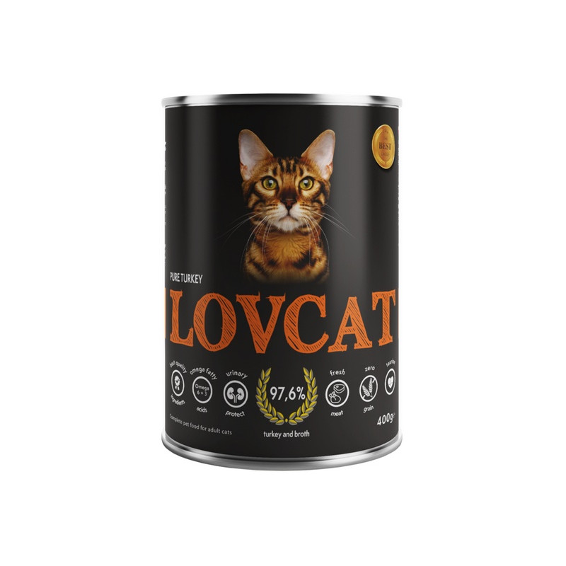 Lovcat Pure Turkey puszka 400g