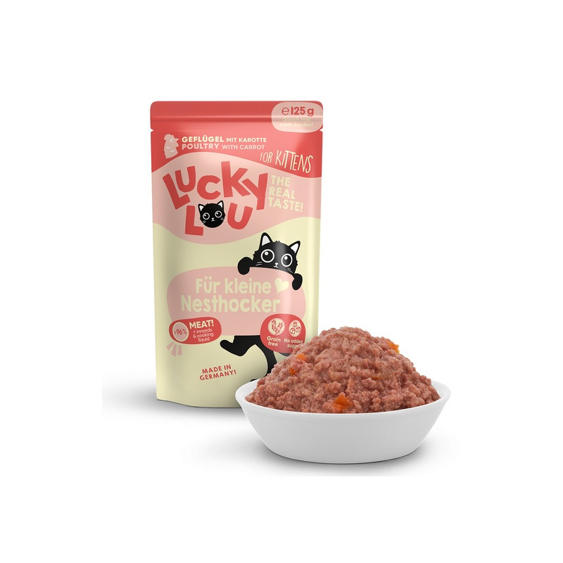 Lucky Lou Lifestage Kitten Drób saszetka 125g