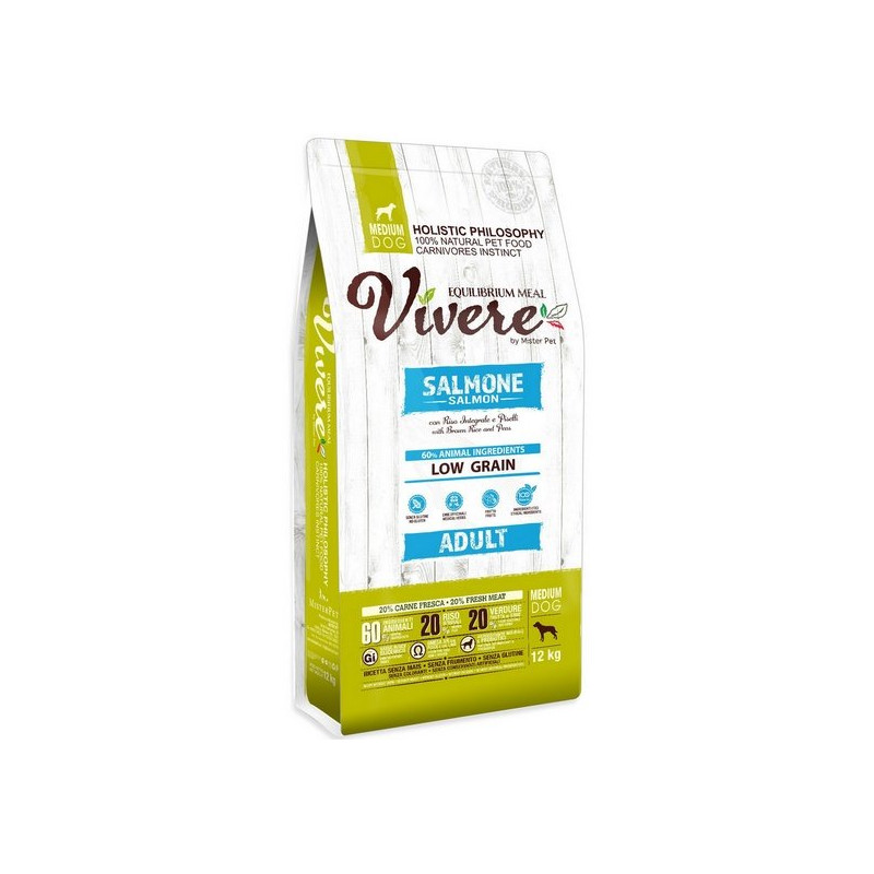 Vivere Dog Medium Adult Salmon 12kg