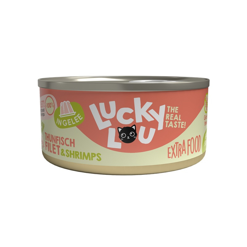 Lucky Lou Extrafood Tuńczyk & Krewetki w galaretce puszka 70g