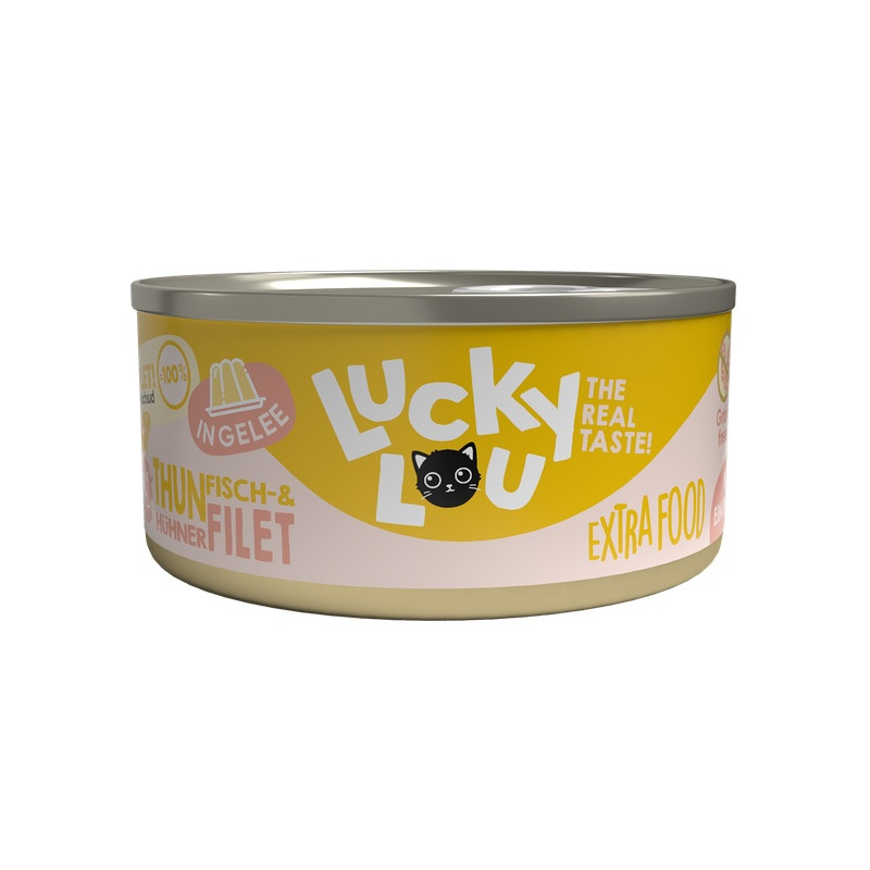 Lucky Lou Extrafood Tuńczyk & Kurczak w galaretce puszka 70g