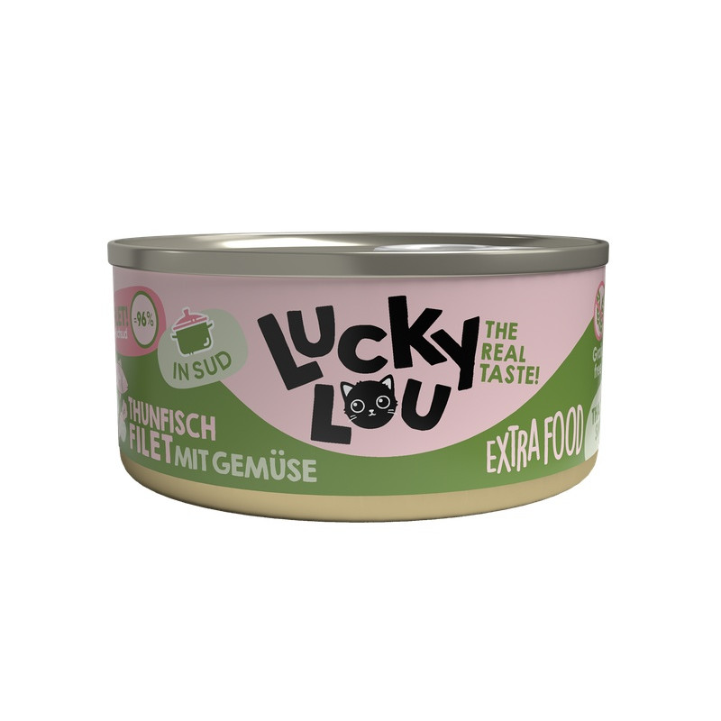 Lucky Lou Extrafood Tuńczyk & Warzywa w bulionie puszka 70g