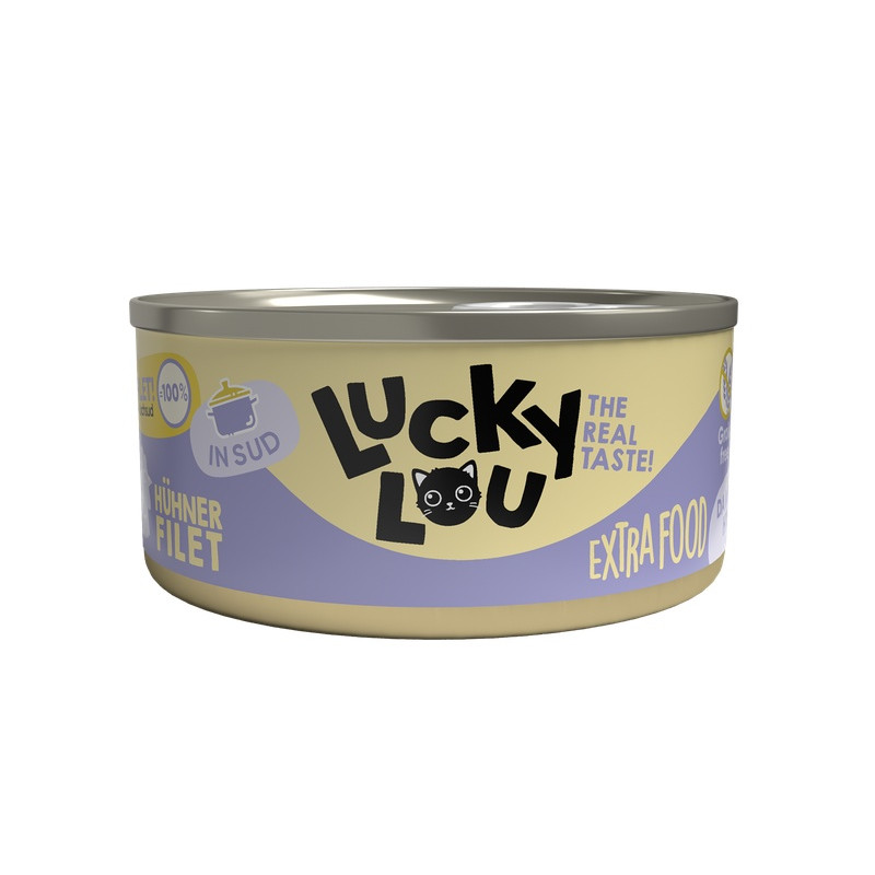 Lucky Lou Extrafood Kurczak w bulionie puszka 70g