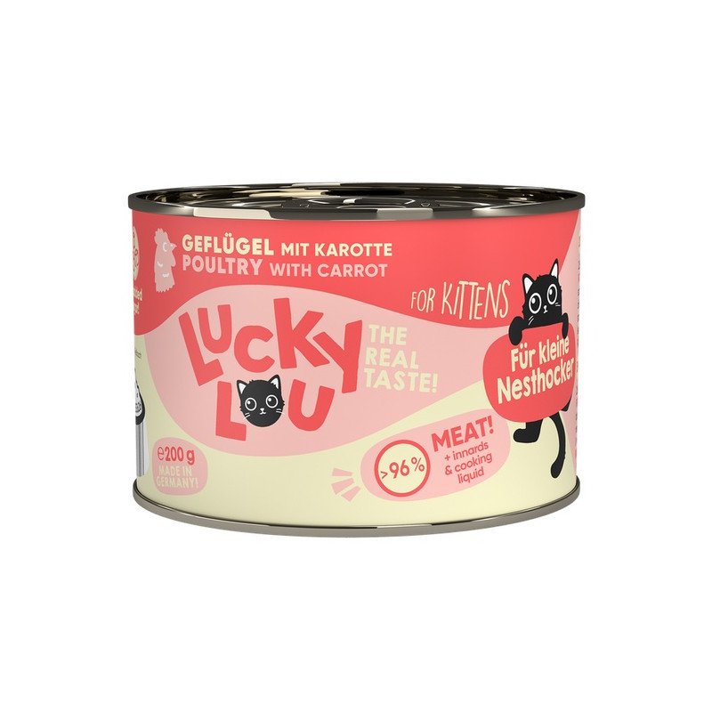 Lucky Lou Lifestage Kitten Drób puszka 200g