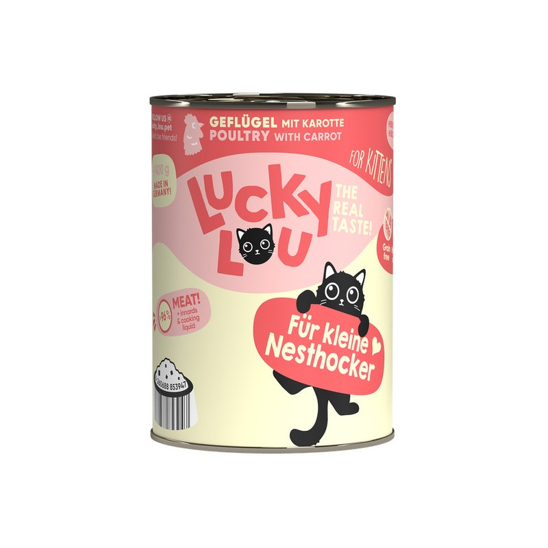 Lucky Lou Lifestage Kitten Drób puszka 400g