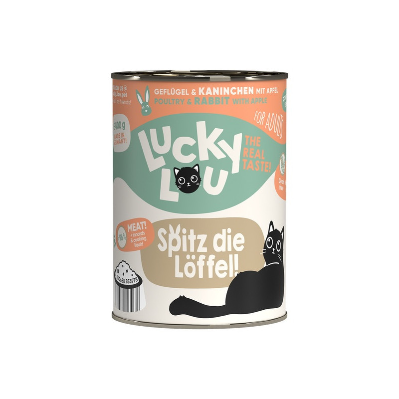 Lucky Lou Lifestage Adult Drób i królik puszka 400g