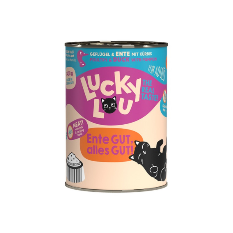 Lucky Lou Lifestage Adult Drób i kaczka puszka 400g