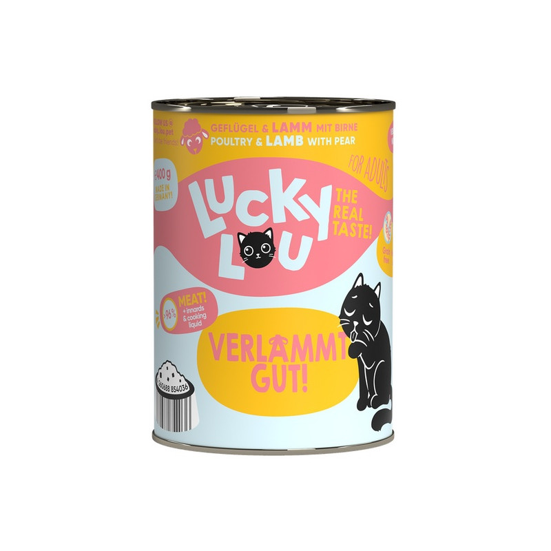 Lucky Lou Lifestage Adult Drób i jagnięcina puszka 400g