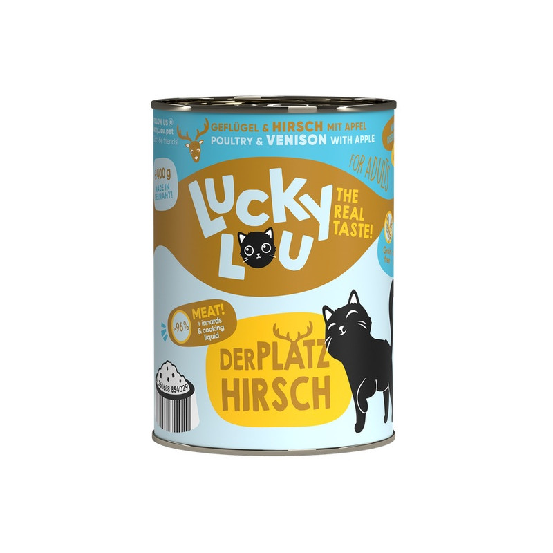 Lucky Lou Lifestage Adult Drób i jeleń puszka 400g