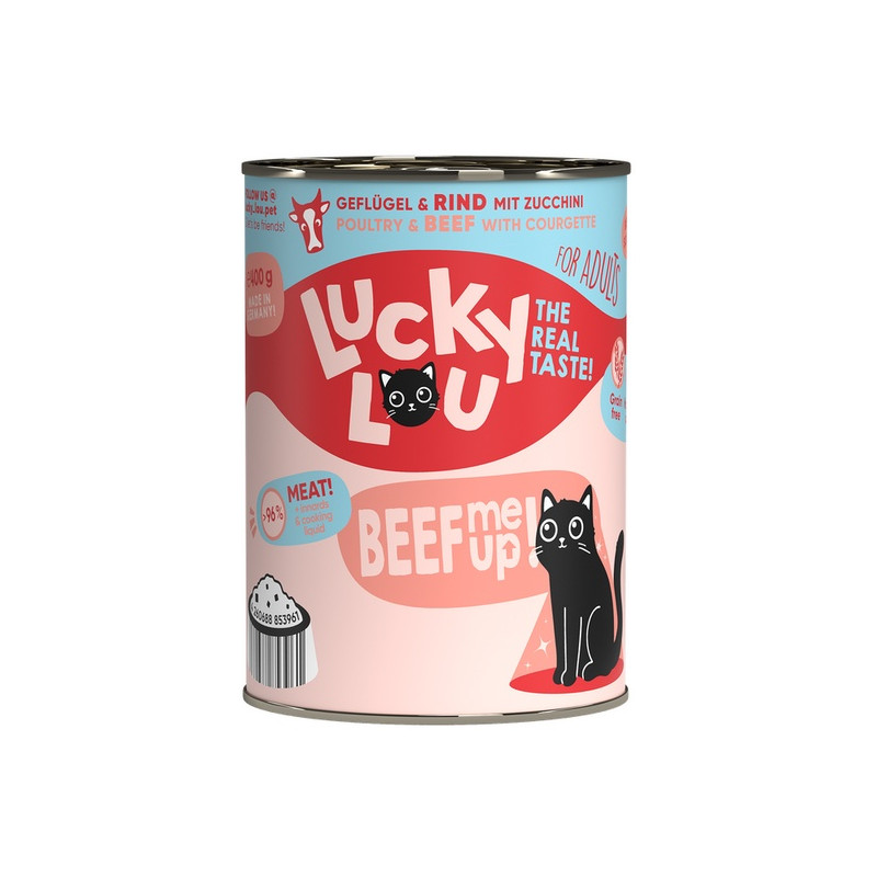 Lucky Lou Lifestage Adult Drób i wołowina puszka 400g