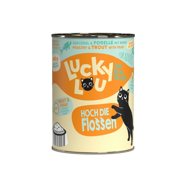 Lucky Lou Lifestage Adult Drób i pstrąg puszka 400g