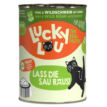 Lucky Lou Lifestage Adult Wołowina i dzik puszka 400g