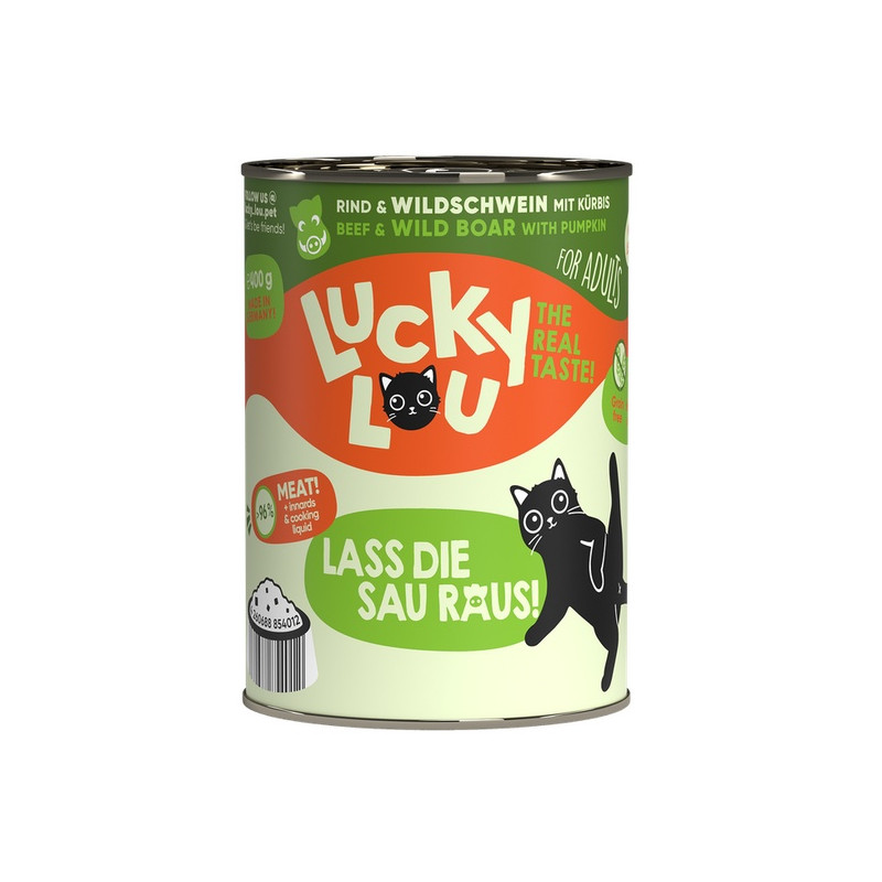 Lucky Lou Lifestage Adult Wołowina i dzik puszka 400g