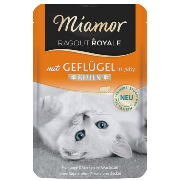 Miamor Ragout Royale Kitten z Drobiem w galaretce saszetka 100g