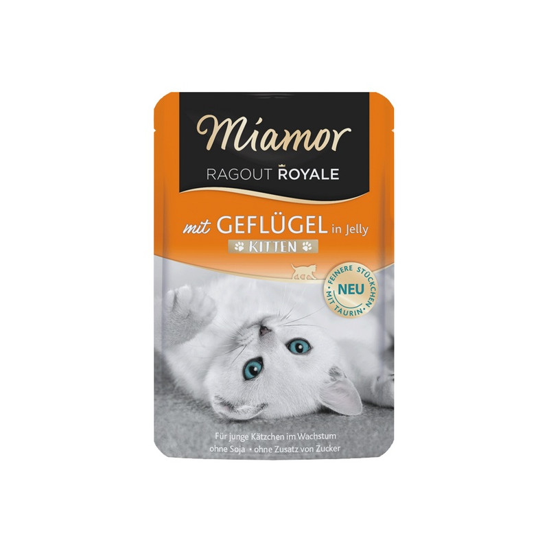 Miamor Ragout Royale Kitten z Drobiem w galaretce saszetka 100g