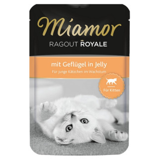 Miamor Ragout Royale Kitten z Drobiem w galaretce saszetka 100g