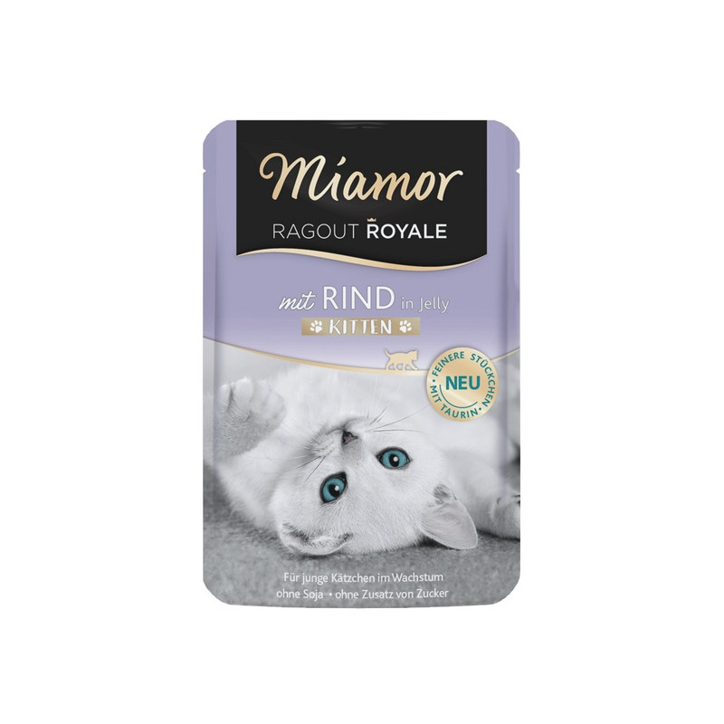 Miamor Ragout Royale Kitten z Wołowiną w galaretce saszetka 100g